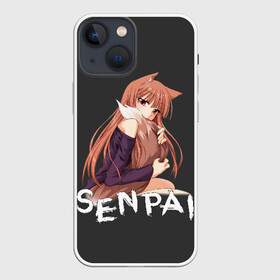 Чехол для iPhone 13 mini с принтом Senpai в Белгороде,  |  | ahegao | anime | girl | girls | hikky | kawaii | kowai | senpai | waifu | yandre | аниме | ахегао | вайфу | девушка | кавай | кун | семпай | сенпай | тян