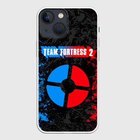 Чехол для iPhone 13 mini с принтом TEAM FORTRESS 2 RED VS BLUE в Белгороде,  |  | fortress 2 | team 2 | team fortress | team fortress 2 | тим 2 | тим фортрес. | тим фортресс | тим фортресс 2 | фортресс 2