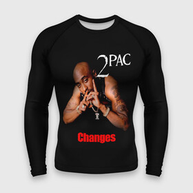 Мужской рашгард 3D с принтом 2pac в Белгороде,  |  | 2pac | changes | nigga | oldschool | pac | rap | нигга | олдскулл | пак | рэп | тупак