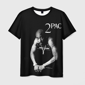 Мужская футболка 3D с принтом 2pac в Белгороде, 100% полиэфир | прямой крой, круглый вырез горловины, длина до линии бедер | 2pac | changes | nigga | oldschool | pac | rap | нигга | олдскулл | пак | рэп | тупак