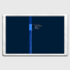 Магнит 45*70 с принтом if 1 == 2 в Белгороде, Пластик | Размер: 78*52 мм; Размер печати: 70*45 | Тематика изображения на принте: it | php | айтишник | код | кодер | ошибка | програма | програмист | программа | программист | разработка | разработчик | сайт | сайты | си | си плюсплюс | си шарп | технарь | условие | явапхп | яваскрипт