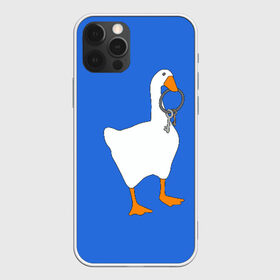 Чехол для iPhone 12 Pro с принтом Untitled Goose Game в Белгороде, силикон | область печати: задняя сторона чехла, без боковых панелей | epic store | ugg | untitled goose game | гусь | игра без названия | игра про гуся | неназванная игра про гуся