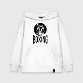 Детская толстовка хлопок с принтом Boxing (двухсторонняя) в Белгороде, 100% хлопок | Круглый горловой вырез, эластичные манжеты, пояс, капюшен | Тематика изображения на принте: boxer | boxing | fight | mma | бокс | боксер | тайский бокс