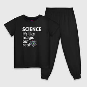 Детская пижама хлопок с принтом Наука как магия,только реальна в Белгороде, 100% хлопок |  брюки и футболка прямого кроя, без карманов, на брюках мягкая резинка на поясе и по низу штанин
 | science | атом | магия | мозг | наука | наука рулит | научный | учёные | учёный