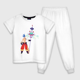 Детская пижама хлопок с принтом Promare Galo в Белгороде, 100% хлопок |  брюки и футболка прямого кроя, без карманов, на брюках мягкая резинка на поясе и по низу штанин
 | anime | galo | promare | аниме | гало | промар