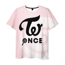 Мужская футболка 3D с принтом TWICE ONCE в Белгороде, 100% полиэфир | прямой крой, круглый вырез горловины, длина до линии бедер | Тематика изображения на принте: chaeyoung | dahyun | jeongyeon | jihyo | k pop | kpop | mina | momo | nayeon | once | sana | twice | tzuyu | what is love | yes or yes | к поп | корея | музыка | твайс