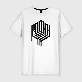 Мужская футболка премиум с принтом СПЛИН в Белгороде, 92% хлопок, 8% лайкра | приталенный силуэт, круглый вырез ворота, длина до линии бедра, короткий рукав | splin | александр васильев | сплин