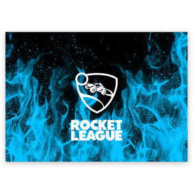 Поздравительная открытка с принтом ROCKET LEAGUE в Белгороде, 100% бумага | плотность бумаги 280 г/м2, матовая, на обратной стороне линовка и место для марки
 | racing. | rocket league | rocket league garage | rocket trade | гонки | рокет лига