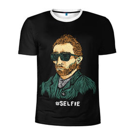 Мужская футболка 3D спортивная с принтом Ван Гог (Selfie) в Белгороде, 100% полиэстер с улучшенными характеристиками | приталенный силуэт, круглая горловина, широкие плечи, сужается к линии бедра | memes | selfie | van gogh | vincent | ван гог | винсент | знаменитости | знаменитость | искусство | картина | картинки | мем | мемы | прикольные | селфи | художник