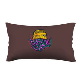 Подушка 3D антистресс с принтом Octopus(Lil Peep, GBC) в Белгороде, наволочка — 100% полиэстер, наполнитель — вспененный полистирол | состоит из подушки и наволочки на молнии | gbc | lil | peep | rap | rock | бордовый | желтый | зеленый | исполнитель | картинка | надпись на спине | осьминог | редактируемый дизайн | рок | рэп | рэпер | сочный цвет | фиолетовый