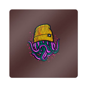 Магнит виниловый Квадрат с принтом Octopus(Lil Peep, GBC) в Белгороде, полимерный материал с магнитным слоем | размер 9*9 см, закругленные углы | gbc | lil | peep | rap | rock | бордовый | желтый | зеленый | исполнитель | картинка | надпись на спине | осьминог | редактируемый дизайн | рок | рэп | рэпер | сочный цвет | фиолетовый