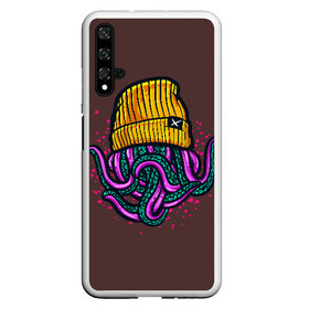 Чехол для Honor 20 с принтом Octopus(Lil Peep GBC) в Белгороде, Силикон | Область печати: задняя сторона чехла, без боковых панелей | gbc | lil | peep | rap | rock | бордовый | желтый | зеленый | исполнитель | картинка | надпись на спине | осьминог | редактируемый дизайн | рок | рэп | рэпер | сочный цвет | фиолетовый