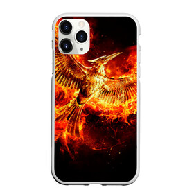 Чехол для iPhone 11 Pro Max матовый с принтом Феникс в огне в Белгороде, Силикон |  | fire | flame | phoenix | крылья | огонь | перья | пламя | птица | феникс