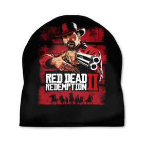 Шапка 3D с принтом Red Dead Redemption в Белгороде, 100% полиэстер | универсальный размер, печать по всей поверхности изделия | Тематика изображения на принте: dead | gamer | john | marston | rdr | red | redemption | rockstar | shooter | western | вестерн | джон | марстон | шутер