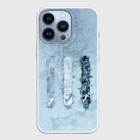 Чехол для iPhone 13 Pro с принтом три сноуборда в Белгороде,  |  | горы | зима | природа | снег | сноуборд | спорт