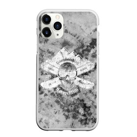 Чехол для iPhone 11 Pro матовый с принтом tie-dye snowboarding в Белгороде, Силикон |  | горы | зима | природа | снег | сноуборд | спорт