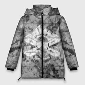 Женская зимняя куртка 3D с принтом tie-dye snowboarding в Белгороде, верх — 100% полиэстер; подкладка — 100% полиэстер; утеплитель — 100% полиэстер | длина ниже бедра, силуэт Оверсайз. Есть воротник-стойка, отстегивающийся капюшон и ветрозащитная планка. 

Боковые карманы с листочкой на кнопках и внутренний карман на молнии | горы | зима | природа | снег | сноуборд | спорт