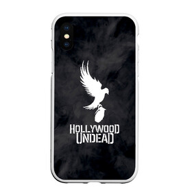 Чехол для iPhone XS Max матовый с принтом HOLLYWOOD UNDEAD в Белгороде, Силикон | Область печати: задняя сторона чехла, без боковых панелей | deuce | hollywood undead | hu | j dog | shady jeff | голивудская нежить | голливуд | даниэль мурильо | джордан террелл | джордж артур рейган | дилан альварес | мэттью сент клер | нежить