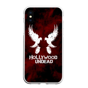 Чехол для iPhone XS Max матовый с принтом HOLLYWOOD UNDEAD в Белгороде, Силикон | Область печати: задняя сторона чехла, без боковых панелей | deuce | hollywood undead | hu | j dog | shady jeff | голивудская нежить | голливуд | даниэль мурильо | джордан террелл | джордж артур рейган | дилан альварес | мэттью сент клер | нежить