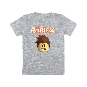 Детская футболка хлопок с принтом Roblox в Белгороде, 100% хлопок | круглый вырез горловины, полуприлегающий силуэт, длина до линии бедер | roblox | roblox скачать | игра роблокс | коды роблокс | роблокс | роблокс играть | роблокс симулятор | скачать роблокс