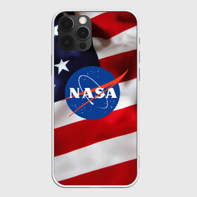 Чехол для iPhone 12 Pro с принтом NASA USA в Белгороде, силикон | область печати: задняя сторона чехла, без боковых панелей | nasa | space x | spacex | usa | астронавт | астронавтика | космонавт | наса | сша