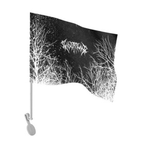Флаг для автомобиля с принтом GHOSTEMANE BLACK FOREST в Белгороде, 100% полиэстер | Размер: 30*21 см | eric whitney | ghostemane | trash | треш