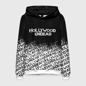 Мужская толстовка 3D с принтом HOLLYWOOD UNDEAD в Белгороде, 100% полиэстер | двухслойный капюшон со шнурком для регулировки, мягкие манжеты на рукавах и по низу толстовки, спереди карман-кенгуру с мягким внутренним слоем. | deuce | hollywood undead | hu | j dog | shady jeff | голливуд | голливудская нежить | даниэль мурильо | джордан террелл | джордж артур рейган | дилан альварес | мэттью сент клер | нежить