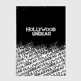 Постер с принтом HOLLYWOOD UNDEAD в Белгороде, 100% бумага
 | бумага, плотность 150 мг. Матовая, но за счет высокого коэффициента гладкости имеет небольшой блеск и дает на свету блики, но в отличии от глянцевой бумаги не покрыта лаком | deuce | hollywood undead | hu | j dog | shady jeff | голливуд | голливудская нежить | даниэль мурильо | джордан террелл | джордж артур рейган | дилан альварес | мэттью сент клер | нежить