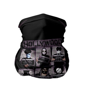 Бандана-труба 3D с принтом Hollywood Undead в Белгороде, 100% полиэстер, ткань с особыми свойствами — Activecool | плотность 150‒180 г/м2; хорошо тянется, но сохраняет форму | Тематика изображения на принте: charlie scene | danny | funny man | hollywood undead | hu | j dog | johnny 3 tears | андед | голивуд | голливудская | группа | гу | нежить | реп | рок | рэп | рэпкор | ундед | ундэ