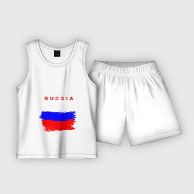 Детская пижама с шортами хлопок с принтом Boxing в Белгороде,  |  | Тематика изображения на принте: boxer | boxing | russia team | бокс | боксер | кикбоксинг | россия | сборная россии | тайский бокс