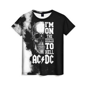 Женская футболка 3D с принтом AC/DC в Белгороде, 100% полиэфир ( синтетическое хлопкоподобное полотно) | прямой крой, круглый вырез горловины, длина до линии бедер | ac dc | acdc | acdc ас дс | австралийская | ангус янг | асдс | блюз | группа | крис слэйд | метал | молния | музыка | певцы | рок | рок н ролл | стиви янг | хард | хардрок | эксл роуз