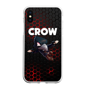 Чехол для iPhone XS Max матовый с принтом BRAWL STARS CROW в Белгороде, Силикон | Область печати: задняя сторона чехла, без боковых панелей | brawl stars | bull | colt | crow | leon | stars | берли | бо | брок | ворон | джесси | динамайк | дэррил | кольт | леон | мортис | нита | пайпер | пенни | поко | пэм | рикошет | спайк | фрэнк | шелли | эль примо