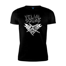 Мужская футболка премиум с принтом VELIAL SQUAD в Белгороде, 92% хлопок, 8% лайкра | приталенный силуэт, круглый вырез ворота, длина до линии бедра, короткий рукав | Тематика изображения на принте: velial squad | велиал сквад