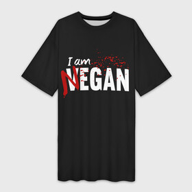 Платье-футболка 3D с принтом I Am Negan в Белгороде,  |  | dead | death | lucille | negan | rick | the walking dead | zombie | граймс | дерил | дэрил | зомби | люсиль | мертвецы | мишон | ниган | рик | спасители | ходячие | шепчущиеся