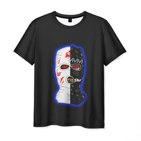 Мужская футболка 3D с принтом Velial Squad в Белгороде, 100% полиэфир | прямой крой, круглый вырез горловины, длина до линии бедер | horror | music | rap | redvelsqd | rock | музыка | рок | рэп | хоррор