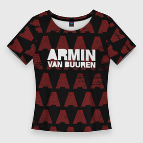 Женская футболка 3D Slim с принтом Armin van Buuren в Белгороде,  |  | a state of trance | armin | armin van buuren | asot | van buuren | армин | армин ван бюрен | ван бюрен
