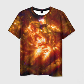 Мужская футболка 3D с принтом Звезда в Белгороде, 100% полиэфир | прямой крой, круглый вырез горловины, длина до линии бедер | вспышка | вспышки | звезда | звёздный | звёздочка | космический | космос | космоса | огонь | пламя | снимок | солнечный | солнце | солнцем | спутник | спутника | спутниковое | фото | яркие | яркий