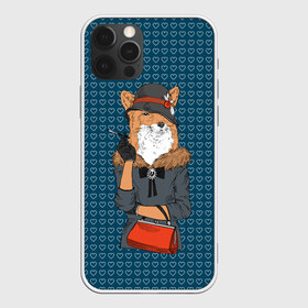 Чехол для iPhone 12 Pro Max с принтом Модница лиса в Белгороде, Силикон |  | Тематика изображения на принте: fox | foxy | животное | зима | лис | лиса | лисенок | лисы | милая | пальто | пушистая | пушистик | рыжая