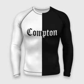 Мужской рашгард 3D с принтом COMPTON в Белгороде,  |  | compton | dj yella | dr. dre | eazy e | ice cube | mc ren | n.w.a | nwa | straight outta compton | west side | западная сторона | комптон