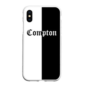 Чехол для iPhone XS Max матовый с принтом COMPTON в Белгороде, Силикон | Область печати: задняя сторона чехла, без боковых панелей | compton | dj yella | dr. dre | eazy e | ice cube | mc ren | n.w.a | nwa | straight outta compton | west side | западная сторона | комптон