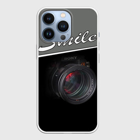 Чехол для iPhone 13 Pro с принтом Smile в Белгороде,  |  | Тематика изображения на принте: camera | smile | sony | зеркалка | камера | съёмка | улыбочку | фотик | фотоаппарат | фотограф | фотография | фотосъёмка