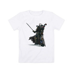 Детская футболка хлопок с принтом Warhammer 40 000 Сhaos в Белгороде, 100% хлопок | круглый вырез горловины, полуприлегающий силуэт, длина до линии бедер | 