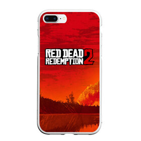 Чехол для iPhone 7Plus/8 Plus матовый с принтом RED DEAD REDEMPTION 2 в Белгороде, Силикон | Область печати: задняя сторона чехла, без боковых панелей | arthur morgan | cowboy | online | red dead online | red dead redemption 2 | rockstar games | wild west | артур морган | бандит | вестерн | винтовка | дикий запад | ковбой | рокстар