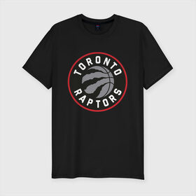 Мужская футболка премиум с принтом Toronto Raptors Logo в Белгороде, 92% хлопок, 8% лайкра | приталенный силуэт, круглый вырез ворота, длина до линии бедра, короткий рукав | nba | raptors | toronto | toronto raptors | баскетбол | нба | рапторс | рэпторс | спорт | торонто | торонто рапторс | торонто рэпторс