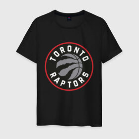 Мужская футболка хлопок с принтом Toronto Raptors Logo в Белгороде, 100% хлопок | прямой крой, круглый вырез горловины, длина до линии бедер, слегка спущенное плечо. | nba | raptors | toronto | toronto raptors | баскетбол | нба | рапторс | рэпторс | спорт | торонто | торонто рапторс | торонто рэпторс