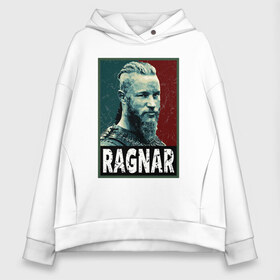 Женское худи Oversize хлопок с принтом Ragnar Hope в Белгороде, френч-терри — 70% хлопок, 30% полиэстер. Мягкий теплый начес внутри —100% хлопок | боковые карманы, эластичные манжеты и нижняя кромка, капюшон на магнитной кнопке | floki | lagerta | ragnar | vikings | берсерк | бьерн | вальхалла | викин | викинги | война | драккар | ивар | лагерта | один | рагнар | русь | скандинав | скандинавия | топор | тор | флоки