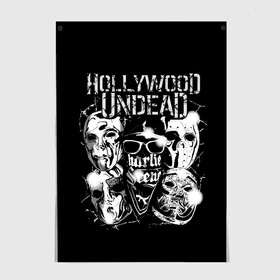 Постер с принтом Hollywood Undead в Белгороде, 100% бумага
 | бумага, плотность 150 мг. Матовая, но за счет высокого коэффициента гладкости имеет небольшой блеск и дает на свету блики, но в отличии от глянцевой бумаги не покрыта лаком | charlie scene | danny | funny man | hollywood undead | hu | j dog | johnny 3 tears | голливудская нежить | голубь | голубь с гранатой | граната | ню метал | рэп метал | рэп рок