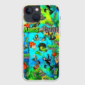 Чехол для iPhone 13 mini с принтом Plants vs Zombies в Белгороде,  |  | plant | zombies | зомби | растения | растения против зомби