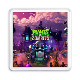 Магнит 55*55 с принтом PLANTS VS ZOMBIES в Белгороде, Пластик | Размер: 65*65 мм; Размер печати: 55*55 мм | Тематика изображения на принте: garden warfare | pl | plants | plants vs. zombies | plants vs. zombies: garden warfare | popcap | zombies | кактус | картошка | подсолнух | растения против зомби | сад