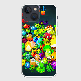 Чехол для iPhone 13 mini с принтом Plants vs. Zombies в Белгороде,  |  | garden warfare | pl | plants | plants vs. zombies | plants vs. zombies: garden warfare | popcap | zombies | кактус | картошка | подсолнух | растения против зомби | сад